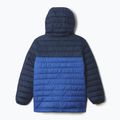 Detská páperová bunda Columbia Powder Lite II s kapucňou Mountain Blue/ Collegiate Navy 2