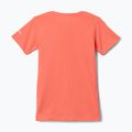 Detské trekingové tričko Columbia Mission Lake Graphic hot coral/foxy swirl 2