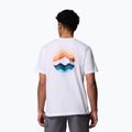 Pánske tričko Columbia Kettle River Outdoor Tee white/circular linescape 3