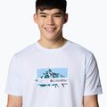 Pánske tričko Columbia Ice Lake II SS Tee white/peak direction 4