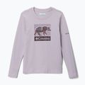 Detské trekingové tričko longsleeve Columbia Hazeldel Hill Graphic Tee lavender pearl/barely printed