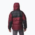 Pánska zateplená bunda Columbia Pike Lake II Hooded rich wine/black 3
