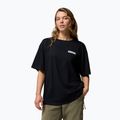 Dámske trekingové tričko Columbia Rolling Bend Graphic Oversized Tee Black/Mountainview
