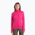 Icebreaker dámska trekingová bunda Quantum III Zip Hood tempo/electron pink/cb