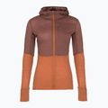Dámska trekingová mikina icebreaker Merino 200 Realfleece Descender Zip Hoodie dusty clay