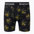 Pánske boxerky Smartwool Merino Print Boxer Brief Boxované termo boxerky čierno-žlté 15151
