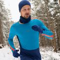 Pánska termoaktívna mikina icebreaker 125 Zoneknit Crewe geo blue 9