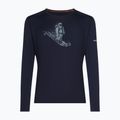 Pánske tričko longsleeve icebreaker Merino 200 Oasis Crewe SkiingYeti midnight navy 7