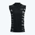 Pánske basketbalové tričko s kapucňou Under Armour  Baseline Tank Hoodie 2 čierne 13724-2-LG