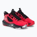 Under Armour GS Lockdown 6 detská basketbalová obuv červená 3025617 4