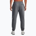 Pánske tréningové nohavice Under Armour Essential Fleece Joggers pitch gray medium heather/white 3