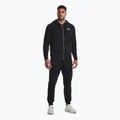 Pánske tréningové nohavice Under Armour Essential Fleece Joggers black/white 2