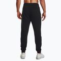 Pánske tréningové nohavice Under Armour Essential Fleece Joggers black/white 3