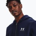 Men's hoodie Under Armour Essential Fleece FZ Hood midnight navy/white 4