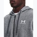 Pánska mikina Under Armour Essential Fleece Full Zip Hood Training Sweatshirt Grey 1373881 4