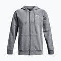 Pánska mikina Under Armour Essential Fleece Full Zip Hood Training Sweatshirt Grey 1373881 5