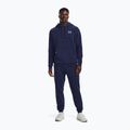 Pánska mikina Under Armour Essential Fleece Hoodie midnight navy/white 2