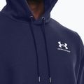 Pánska mikina Under Armour Essential Fleece Hoodie midnight navy/white 4