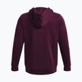 Pánska tréningová mikina Under Armour Essential Fleece Full Zip Hood bordová 1373881 2
