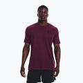 Pánske tričko Under Armour Sportstyle Left Chest purple stone/black
