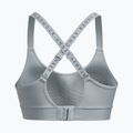 Under Armour Infinity Covered Mid šedá fitness podprsenka 1363353-465 2