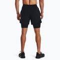 Pánske šortky Under Armour Peak Woven 2v1 black/black 3