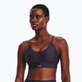 Under Armour Infinity Covered Mid fialová fitness podprsenka 1363353-541
