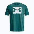 Pánske tričko Under Armour Boxed Sportstyle coastal teal/white 4