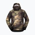 Pánska snowboardová mikina Volcom Hydro Riding Hoodie green-brown G4152303