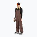 Dámske snowboardové nohavice Volcom Creston 3D Stretch Bib Overall mahogany