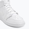 Detské topánky Nike Jordan 1 Mid white/white/white 7