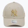 Dámska šiltovka New Era Metallic Logo 9Forty New York Yankees light beige 2