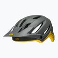 Cyklistická prilba Bell 4Forty lesklá sivá/žltá