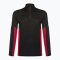 Pánska termoaktívna mikina Smartwool Merino Sport 1/4 Zip black/rythmic red