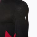 Pánska termoaktívna mikina Smartwool Merino Sport 1/4 Zip black/rythmic red 3