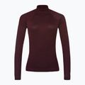 Dámska termoaktívna mikina Smartwool Thermal Merino Rib Turtleneck black cherry heather