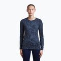 Dámske tričko longsleeve icebreaker Merino 200 Oasis Crewe Moss Bloom navy/dawn/aop