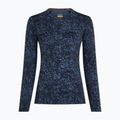 Dámske tričko longsleeve icebreaker Merino 200 Oasis Crewe Moss Bloom navy/dawn/aop 7