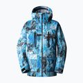 Pánska snowboardová bunda The North Face Printed Dragline blue NF0A7ZUF9C11 13