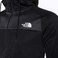 Pánska trekingová mikina The North Face Reaxion Fleece F/Z Hoodie čierno-šedá NFA7Z9OKT1 3
