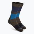 Smartwool Everyday Blocked Stripe Crew zeleno-modré trekingové ponožky SW001940D11