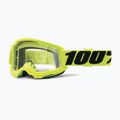 100% Strata 2 fluo yellow/clear cyklistické okuliare