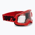 Pánske cyklistické okuliare 100% Strata 2 red/clear 50027-00004