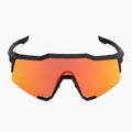 Cyklistické okuliare 100% Speedcratf Soft tact black/hiper red multilayer mirror 60007-00008 4