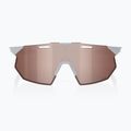 Slnečné okuliare 100% Hypercraft SQ matte stone grey/hiper crimson silver mirror 2