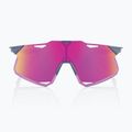 Slnečné okuliare 100% Hypercraft gloss light grey/purple multilayer mirror 2
