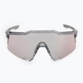 Slnečné okuliare 100% Speedcraft polished translucent grey/rose gold mirror photochrom 6