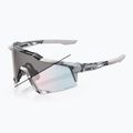 Slnečné okuliare 100% Speedcraft polished translucent grey/rose gold mirror photochrom