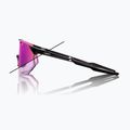 Slnečné okuliare 100% Hypercraft SQ gloss black/photochromic purple mirror 9