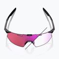 Slnečné okuliare 100% Hypercraft SQ gloss black/photochromic purple mirror 10